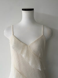 ruffle lace cami dress