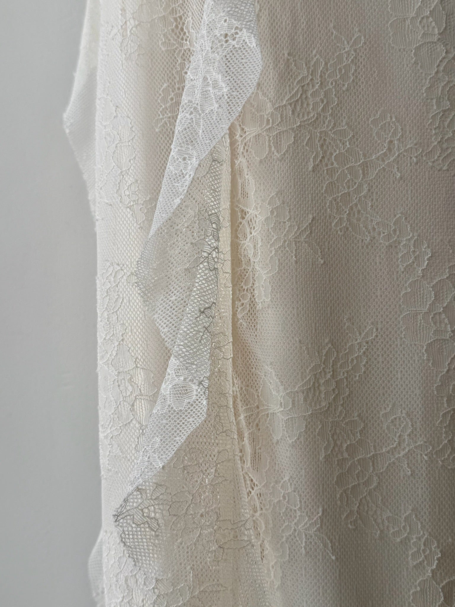 ruffle lace cami dress