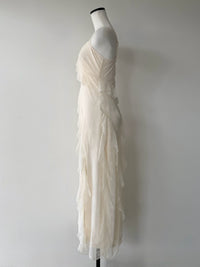 ruffle lace cami dress