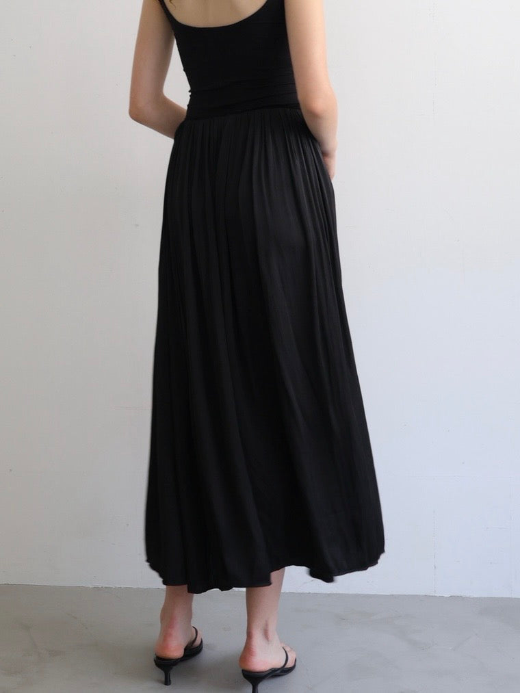 flowy pleated skirt