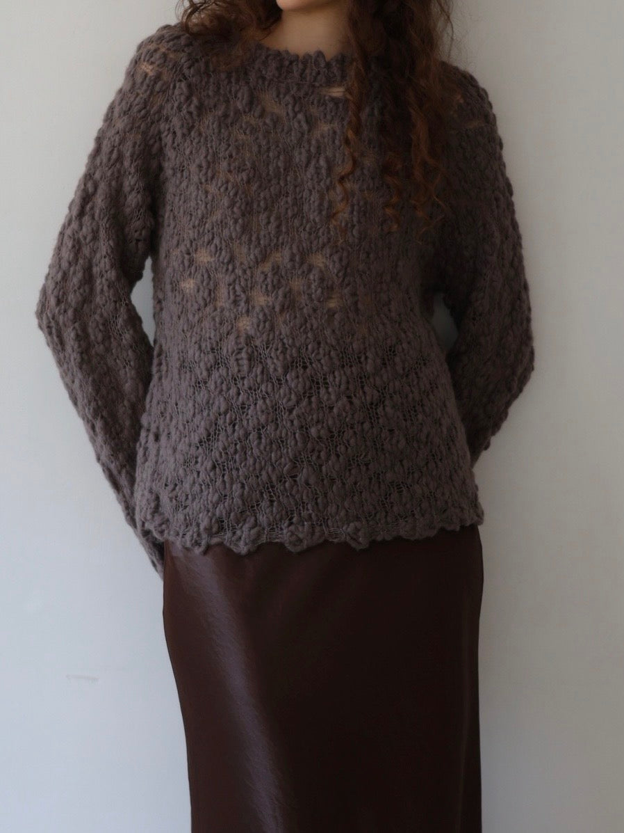 alpaca chunky corn knit