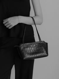 cow leather thin strap bag