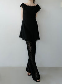 bloom lace straight pants