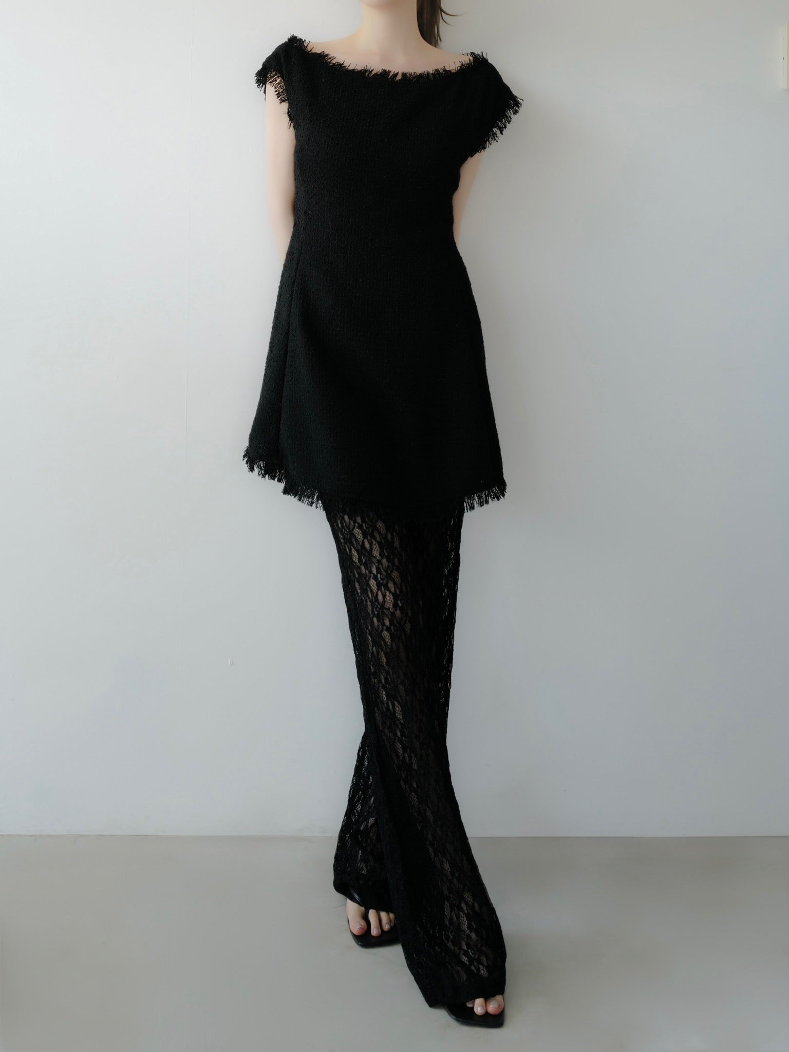 bloom lace straight pants