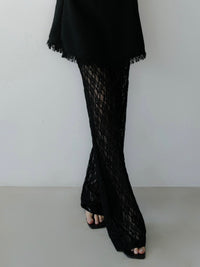 bloom lace straight pants
