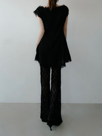 bloom lace straight pants