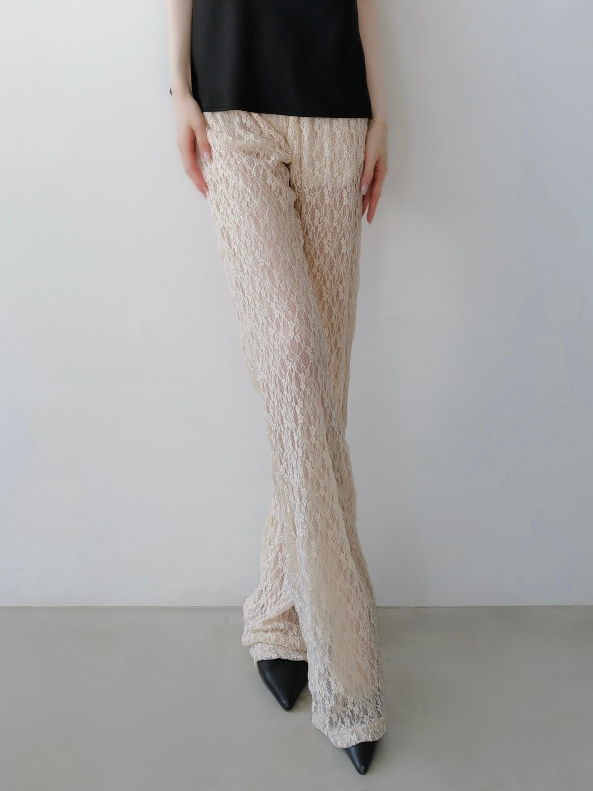 bloom lace straight pants