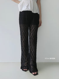 bloom lace straight pants