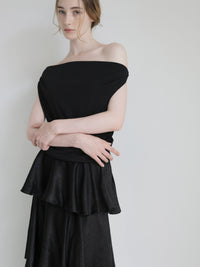 fluid drape neck top