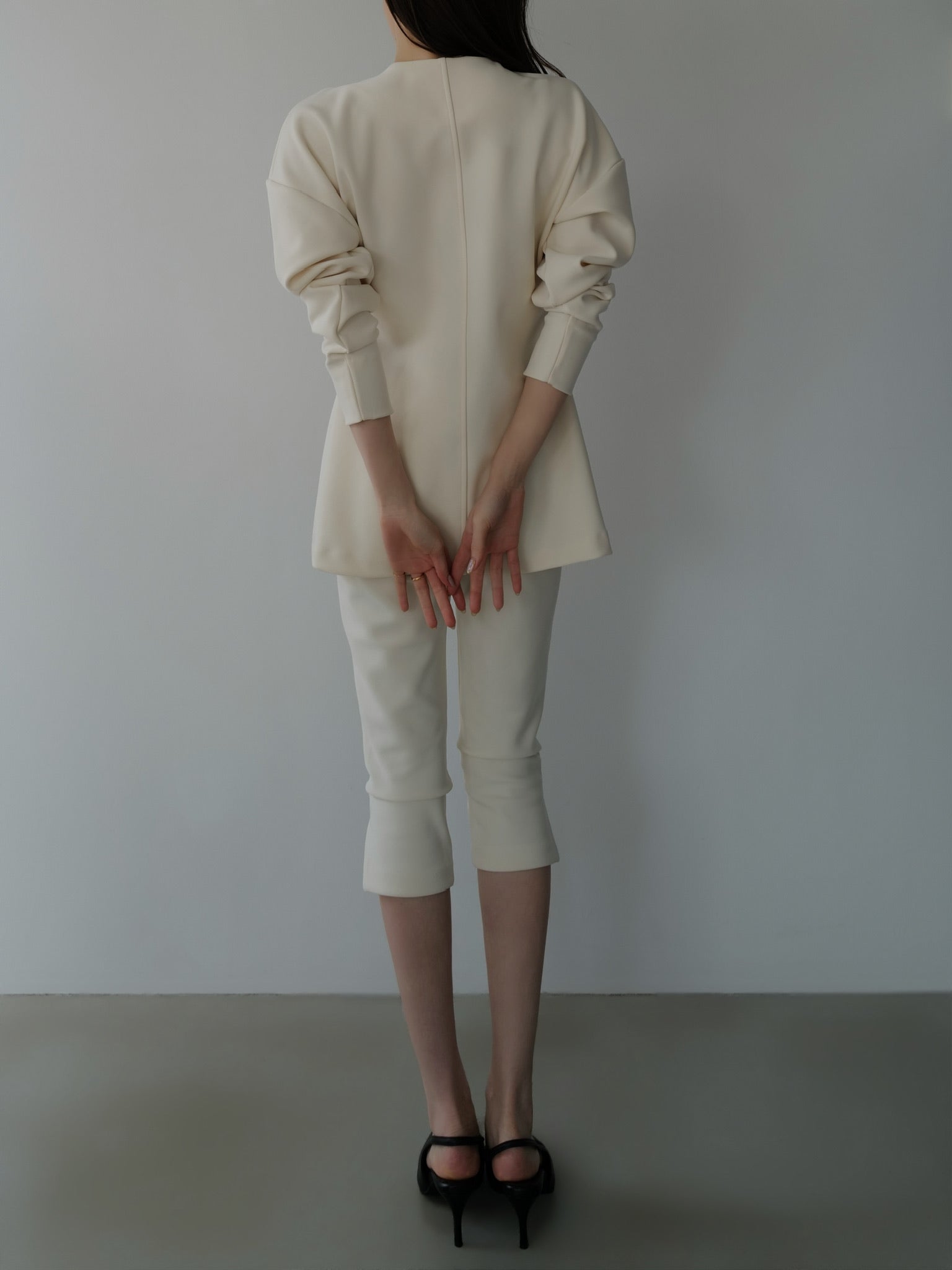 side slit slim pants