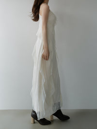 ruffle lace cami dress