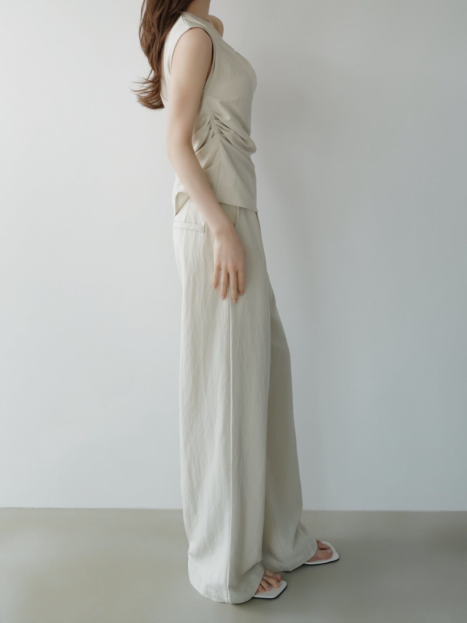 off shoulder draped set up