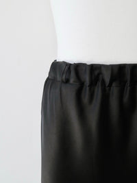 silky satin long skirt
