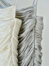luminous gathered dress