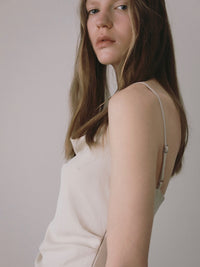 asymmetry drape cami dress