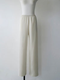 satin fluid line slacks