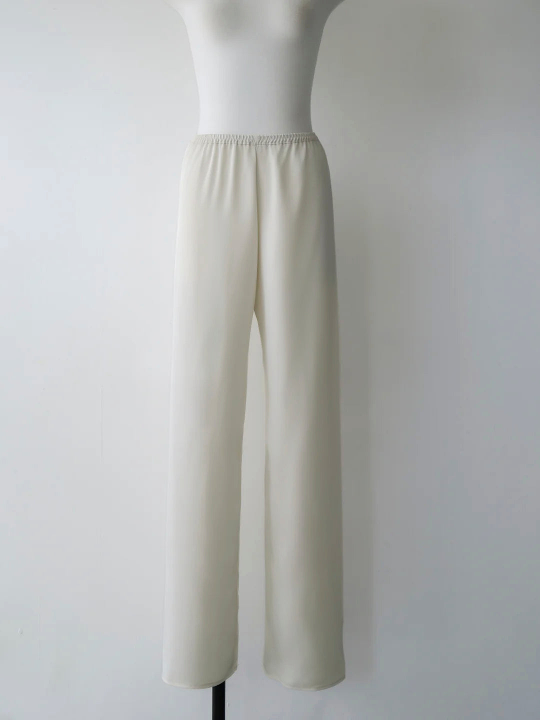 satin fluid line slacks