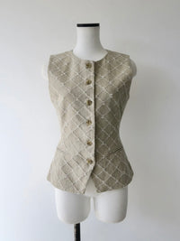 tailored diamond vest