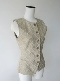 tailored diamond vest