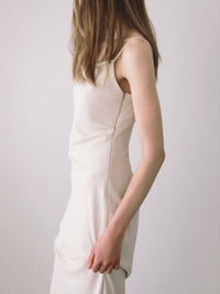 asymmetry drape cami dress