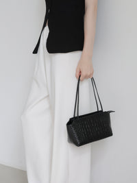 cow leather thin strap bag