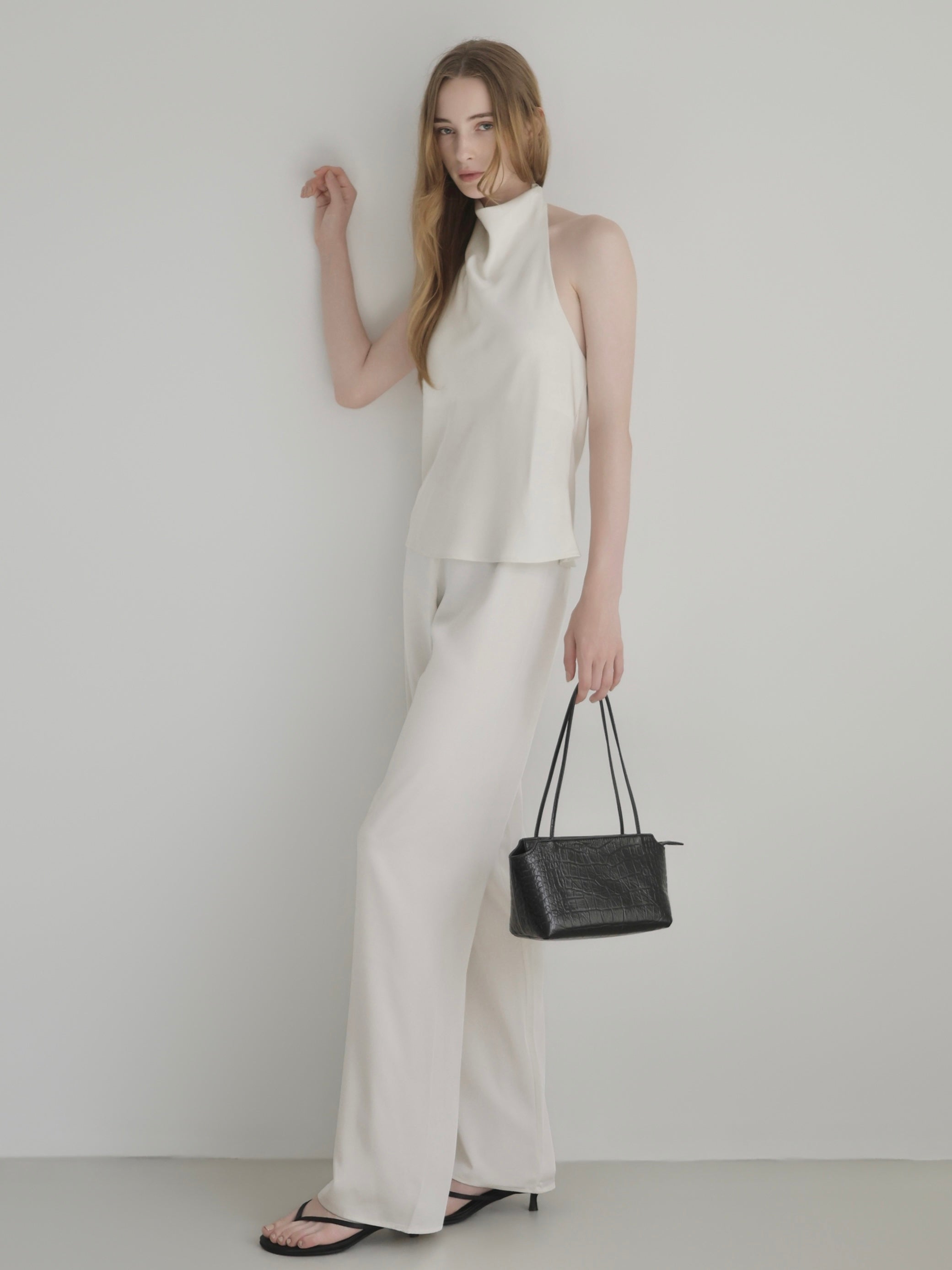 cow leather thin strap bag