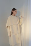 cashmere cape long coat