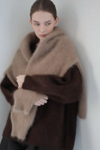 round neck angora knit