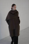 cashmere cape long coat