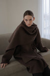 cashmere cape long coat