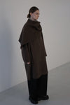 cashmere cape long coat