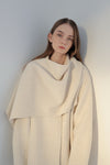 cashmere cape long coat