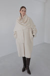 cashmere cape long coat