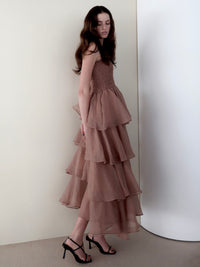 frilly tiered dress