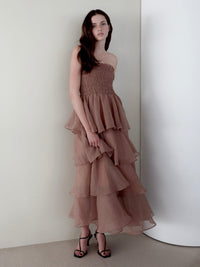 frilly tiered dress