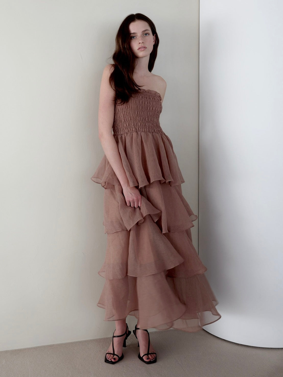 frilly tiered dress