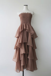 frilly tiered dress