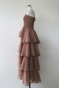 frilly tiered dress