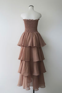 frilly tiered dress
