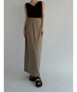 ( 9/18 20:00~ resale ) linen like zip long skirt