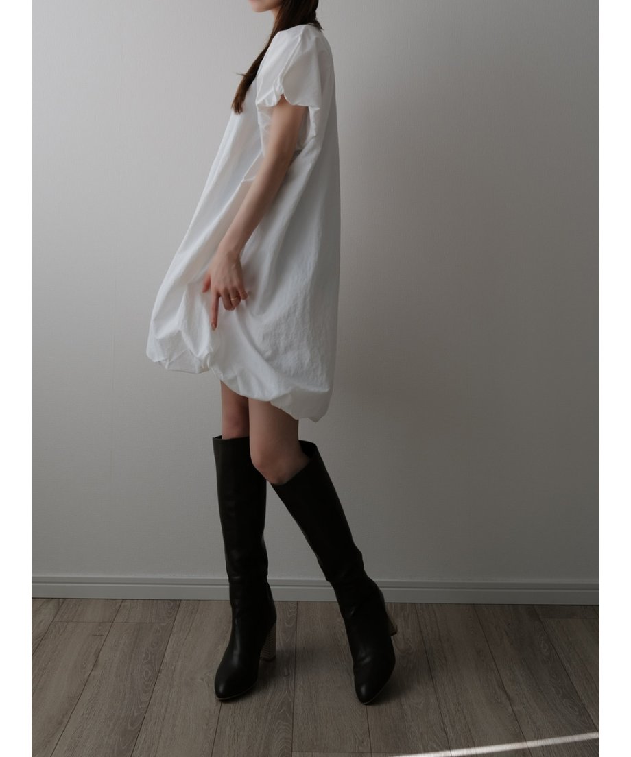 ※ka※maison celon ballon mini dress maison celon ballon mini dress White（Signature Cleo Dress）