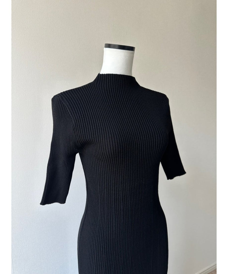 random rib knit dress