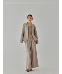 sample sale / center tuck wide pants