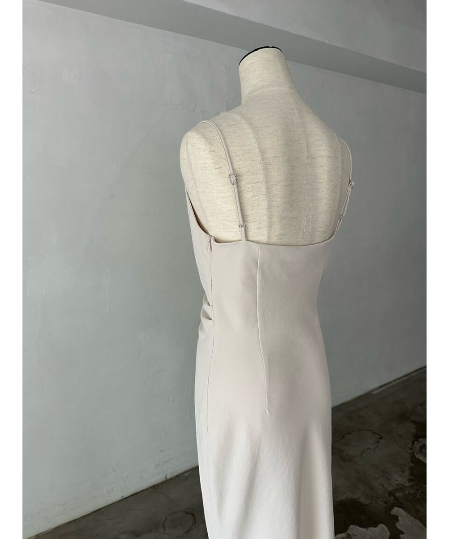 asymmetry drape cami dress