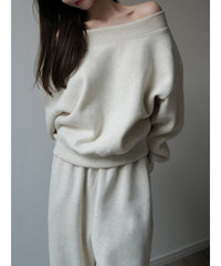 off shoulder sweat