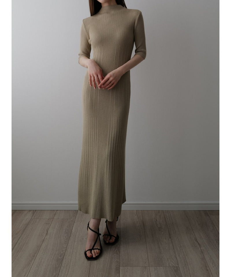 random rib knit dress