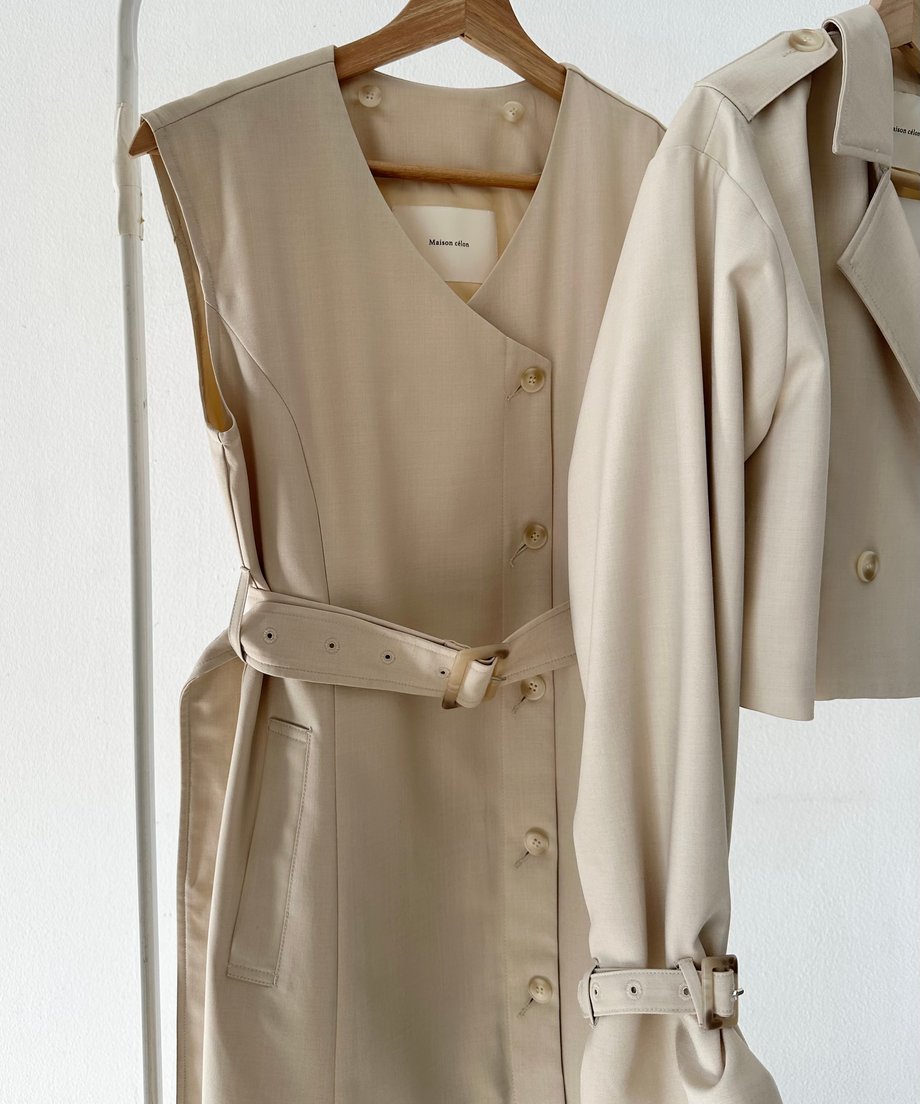 sample sale / mulch trench coat dress