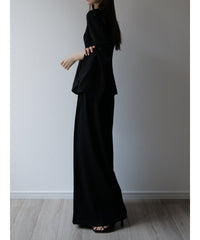 sample sale / center tuck wide pants