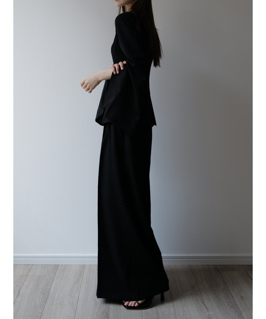 sample sale / center tuck wide pants