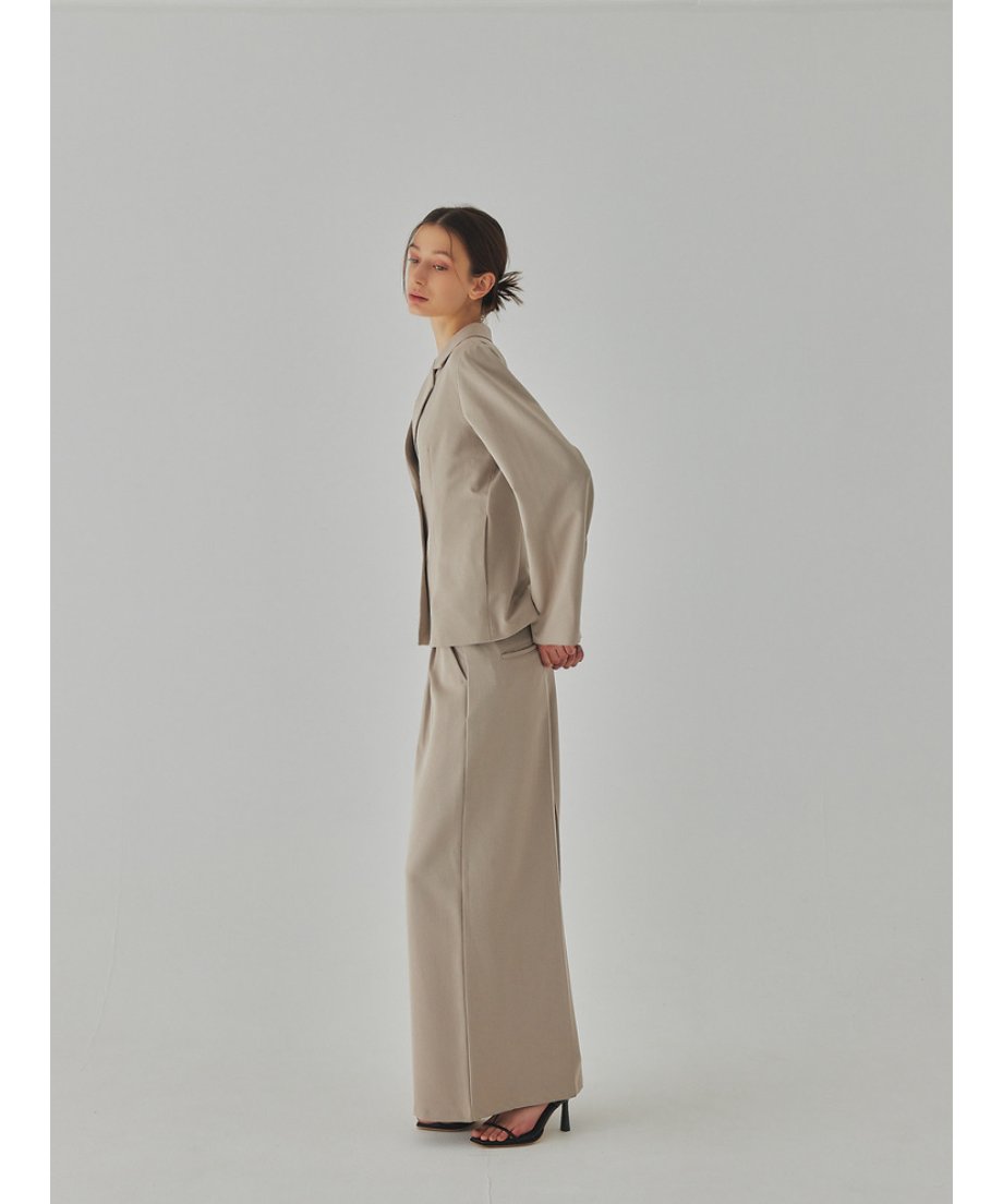 sample sale / center tuck wide pants